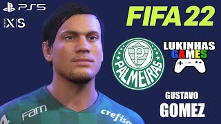 FIFA 22  GUSTAVO GOMEZ  PALMEIRAS  LOOK ALIKE  HOW TO MAKE  PRO CLUBS  TUTORIAL  STATS [upl. by Eytteb]