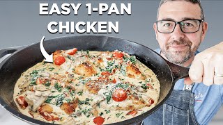 My Family RAVED Over This Creamy Tuscan Chicken Recipe [upl. by Irbmac919]