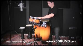 Meinl Headliner Conga Set w FREE Bongos at X8Drumscom [upl. by Gunn904]