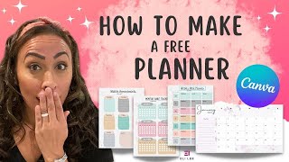 How to make a Planner in 2022  Canva Tutorial for Beginners [upl. by Cole657]