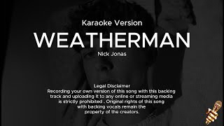 Zach Hood  Weatherman Karaoke Version [upl. by Sikes]