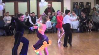 LA DanceSport Club  Brian and Nicole  guests at OC Dancing Winter Express 2013 [upl. by Teriann]