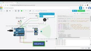 Early Warning System for GLOFs  TinkerCAD Simulation [upl. by Aicram620]