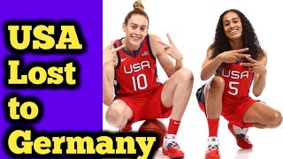 USA Women Basketballs First Loss to Germany at The Paris Olympics [upl. by Nicolais]