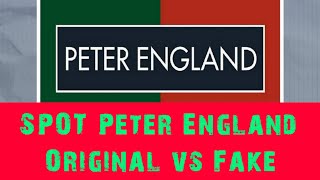 How to Spot Peter England original vs fake shirt [upl. by Nyrehtac]