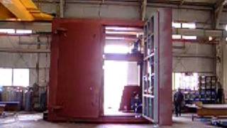 Blast Proof Door AutoManual Swing Double Type [upl. by Naeroled]