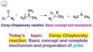 CoreyChaykovsky reaction preparation of epoxide using sulfur ylide basic concept and mechanism [upl. by Amsden]