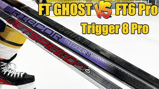 CCM FT Ghost vs Trigger 8 Pro vs FT6 Pro hockey stick battle review  Which is the better buy [upl. by Nichole]