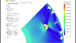 Ansys MotorCAD Mechanical Rotor Stress and Displacement [upl. by Rooney]