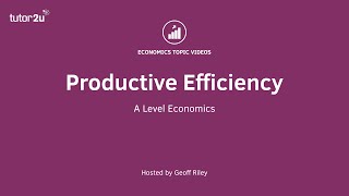 Economic Efficiency  Productive Efficiency I A Level and IB Economics [upl. by Darrell797]