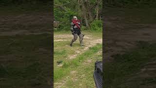 Shot the grenade on his chest acsairsoft noobday airsoft shorts [upl. by Cox]