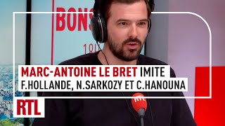 MarcAntoine Le Bret imite François Hollande qui réagit à la vente de son scooter [upl. by Raknahs]