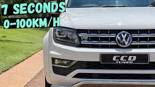 VW Amarok V6 Acceleration 0100kmh Stock vs Modified 😱😱😱 Dragy Results [upl. by Garmaise]