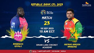 LIVE  Barbados Royals vs Guyana Amazon Warriors  CPL 2023 [upl. by Alaehs]