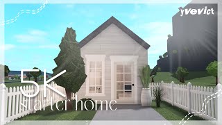 5K BUDGET STARTER HOME NOGAMEPASS  BLOXBURG HOUSE BUILD [upl. by Turrell68]