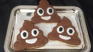 How to Decorate Poop Emoji Cookies [upl. by Beuthel]