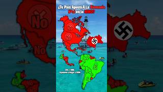 ¿Tú país apoyó a la Alemania Nazi en la WW2 🤨 mapping geography viralvideo parati chile [upl. by Adnolehs]