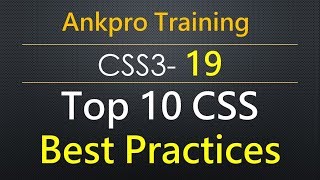 CSS3 19  Top 10 CSS Best Practices  CSS top guidelines to follow by every UI designer [upl. by Barling]