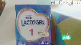 Lactogen 1 formula milk for baby WHY ITS ADVISED [upl. by Llednil]