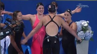 American Women 2015 4x200m Free Champs  Universal Sports [upl. by Scibert]