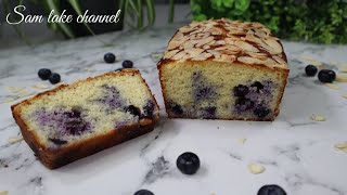 GÂTEAU AUX AMANDES ET MYRTILLES RAPIDE FACILE ET DÉLICIEUX  RECETTE CETOGENE  SAM LAKE CHANNEL [upl. by Pancho]