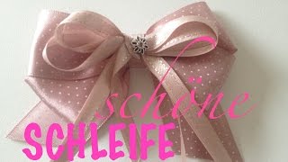 SCHLEIFE aus BÄNDERN TUTORIAL Annas Perlen [upl. by Aciraj]