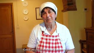 Today at Fattoria La Vialla we make ricotta Gnudi dressed with sage butter [upl. by Gold]