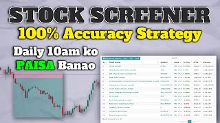 Morning Strategy for Intraday Trading  How to Use Chartink Screener for Intraday Trading [upl. by Nithsa]