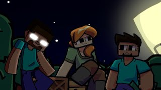 Finale but its Herobrine and Steve  FNF Cover [upl. by Ayekahs591]