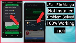 zFont File Manager Download Problem  zFont File Manager Problem  zFont File Manager Vivo  zFont 3 [upl. by Leelaj55]