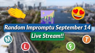 Random Impromptu September 14 Live Stream [upl. by Melisse]