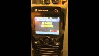 P25 pager demo Unication G4 [upl. by Teiluj746]