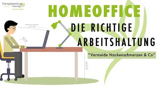 Ergonomische Arbeitshaltung im Homeoffice mit Laptop  Therapiezentrum Steyregg [upl. by Aihtnamas]