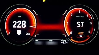 BMW 525d Acceleration 0220 Launch Control Autobahn Onboard F10 LCI Test Beschleunigung Diesel [upl. by Ahseit]