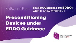 Preconditioning Devices under EDDO Guidance [upl. by Whitman697]