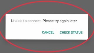 WhatsApp  How To Fix Unable To Connect Please Try Again Problem Solve in WhatsApp [upl. by Garbe]