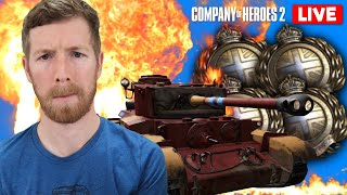 LIVE 🔴 Can 4 Brits Hold the Line 😱 Company of Heroes 2 [upl. by Seton]