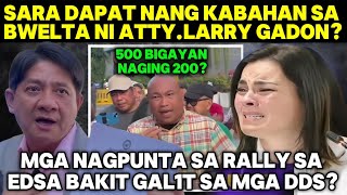 SARA DAPAT NANG KBAHAN SA BWELT NI ATTYLARRY GAD0NMGA NAGPUNTA SA RLLY BAKIT GAL1T SA MGA DDS [upl. by Chapland625]