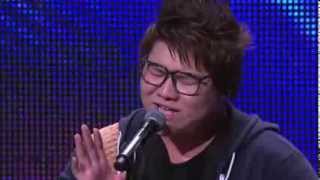 Australias Got Talent 2013  Auditions  Leon Lees Inner Black Woman [upl. by Jar]