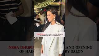 NehaDhupia brings glamour to the grand opening of HairMastersLuxurySalon [upl. by Staten]