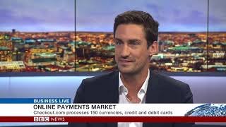 Checkoutcom CEO Guillaume Pousaz talks about online payments on BBC Business Live Inside Track [upl. by Lanfri50]