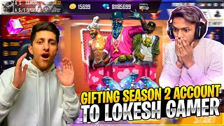 Gifting Hip Hop Bundle To Lokesh Gamer 😂 50000 Diamond 💎 Funny Reaction  Garena Free Fire [upl. by Arehsat]