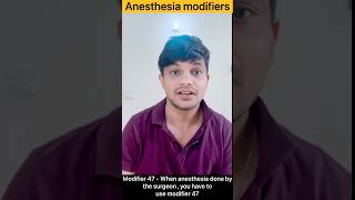 Anaesthesia modifiers 23amp47  With examples  aapc exam cpcexam shorts youtubeshorts  cpc [upl. by Esojnauj916]