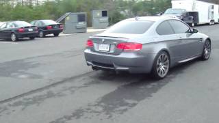 BMW M3 E92 Full exhaust Straight Pipes  Mufflers loud [upl. by Reklaw]