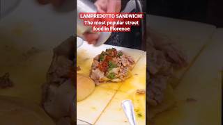 Lampredotto sandwich the most popular Florentine street food hate it or love it shorts [upl. by Yssej]