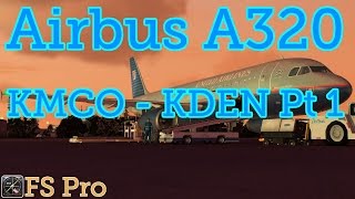 Airbus A320 Orlando KMCO to Denver KDEN Pt 1 [upl. by Fahland]