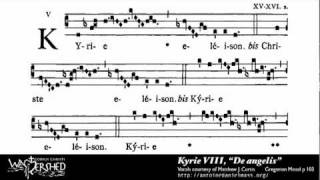 Kyrie VIII from Mass VIII Gregorian Chant Brébeuf Hymnal [upl. by Maurine]