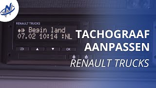 Landcode aanpassen op digitale tachograaf  Renault Trucks  Nijwa [upl. by Olia149]