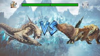 Iceborne Battle Mania Barioth VS Tigrex Who Wins Turfwar [upl. by Ennovahc]