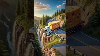 Evolution from Cheese Transport Truck on Cliffside to Cheese in Supermarket  Trucks Evolution [upl. by Naivat119]